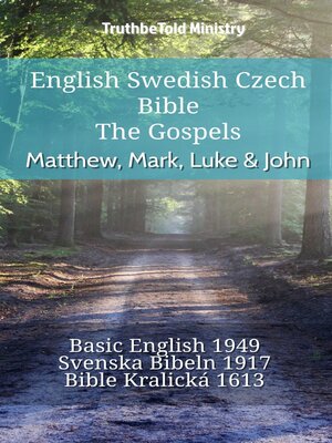 cover image of English Swedish Czech Bible--The Gospels--Matthew, Mark, Luke & John
